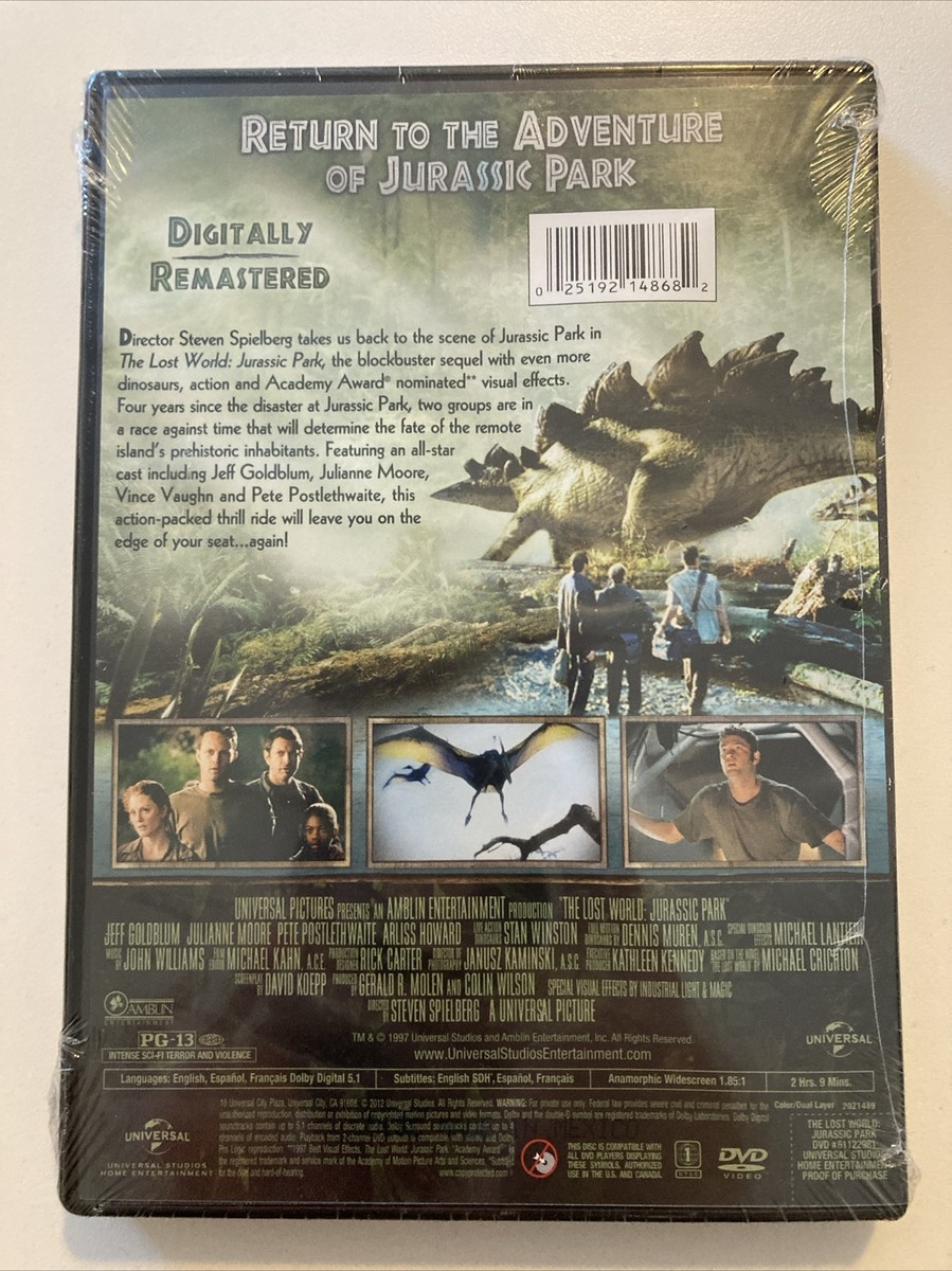BRAND NEW DVD 📀 The Lost World: Jurassic Park 2012 Jeff Goldblum