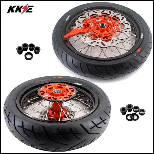 KKE 17'' Supermoto Rims For KTM SX SX-F XCW EXC 250 450 530CC 2026 Wheels Tyres