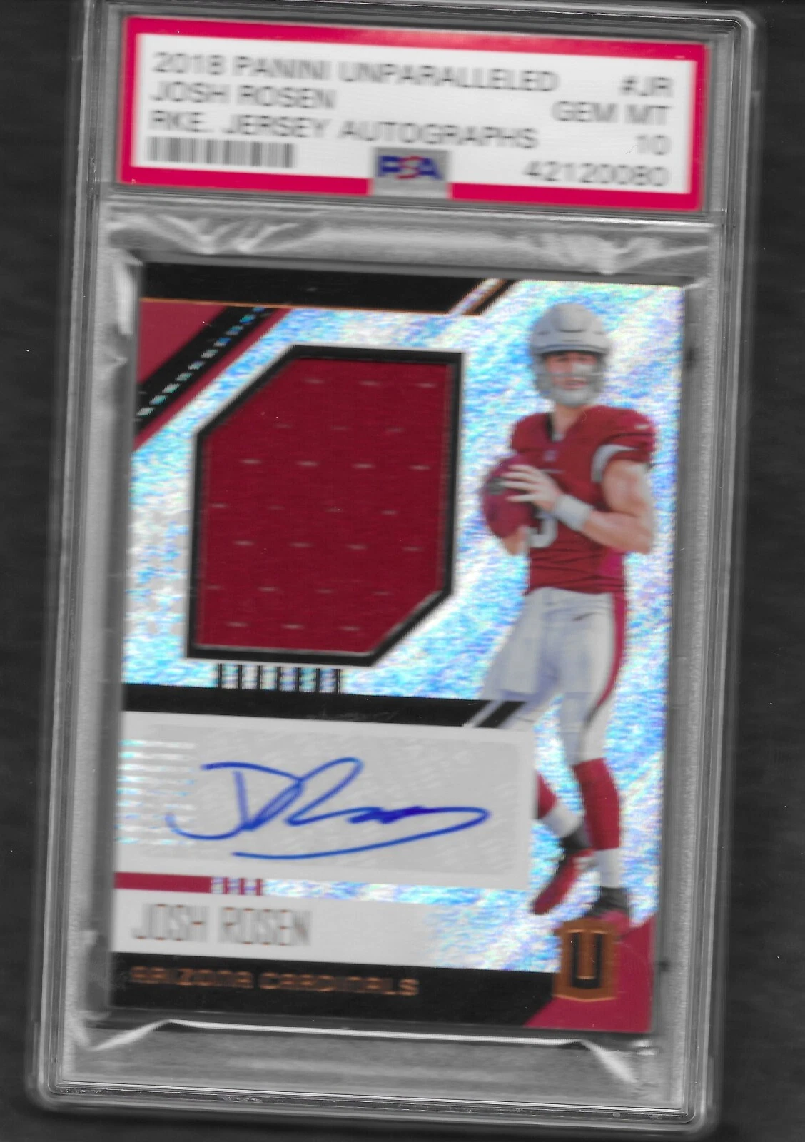 Josh Rosen Panini Unparalleled Rookie Jersey Autographs #JR Base