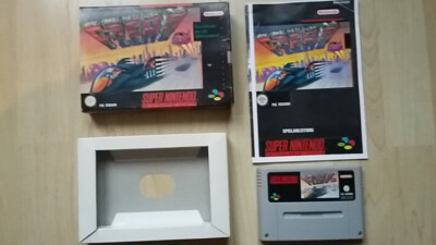 F-Zero SNES Pal Modul mit OVP + Anleitung - Nintendo F Zero