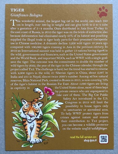ITALIA 2020 TIGRE ANIMALI VIA DI ESTINZIONE MONETA 5 EURO PROOF 