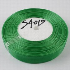 50 Yard Deepgreen Sheer Organza Ribbon 20mm Wide S4019
