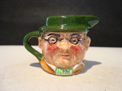 Vintage Miniature Pickwick Toby Mug Artone England Hand Painted