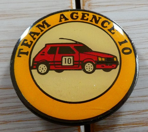 RARE PIN'S VOITURE RALLYE PEUGEOT 205 GTI PTS BEZIERS 34 KERGIP RACING