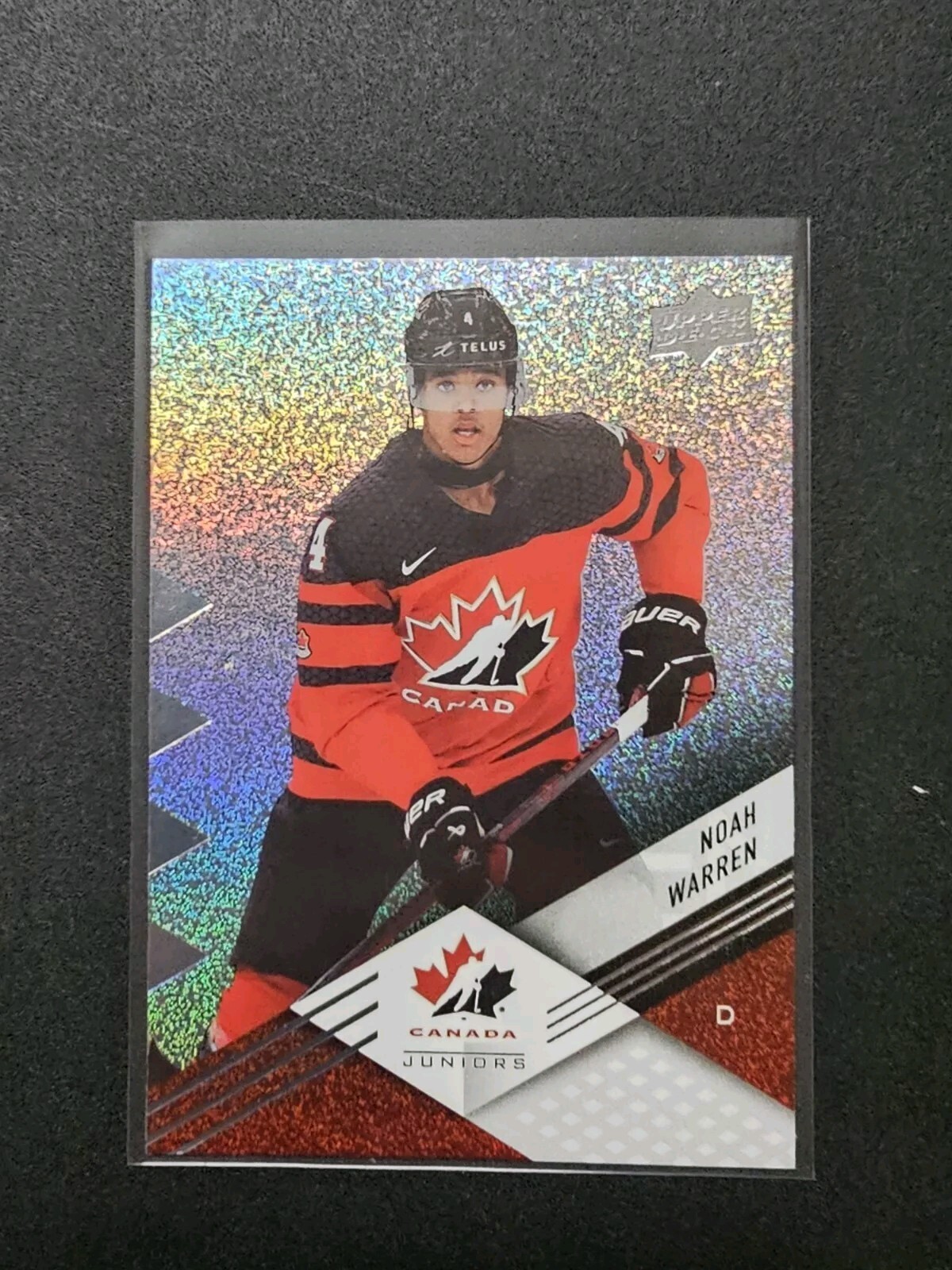 2024 Upper Deck Team Canada Foil Parallel #53 Noah Warren Hockey Card