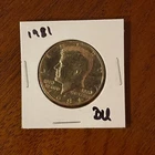 1981* Colorized Gold Plated Kennedy Half Dollar, Counter Stamped 1960 1980 #03