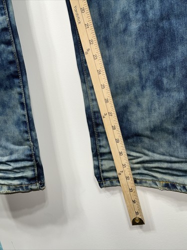 Dsquared2 Men’s Distressed Denim Blue Jeans Size 33x32 Straight Leg Y2K 90’s - Picture 11 of 18