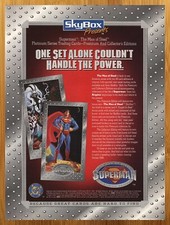 1994 Superman The Man of Steel Platinum Series Cards Vintage Print Ad/Poster Art