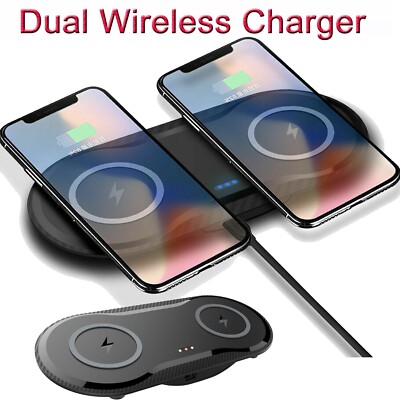 Double Wireless Fast Charger Desk For Samsung Galaxy Note 20/Note 20 Ultra 5G