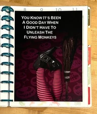 Flying Monkeys Two Sided Dashboard 4 use w BIG Happy Planner~