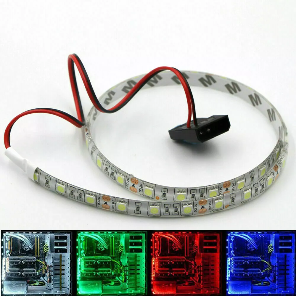12V RGB LED Strip Light for pc case Computer Molex 4pin Connector