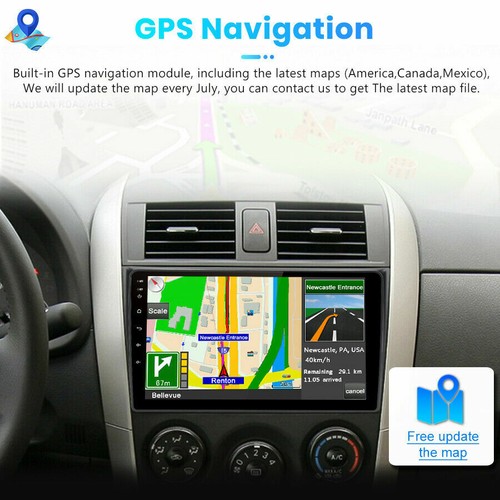 For Toyota Corolla 2006-13 9" Android 15 Quad-core Stereo Radio GPS Mirror Link - Picture 6 of 19