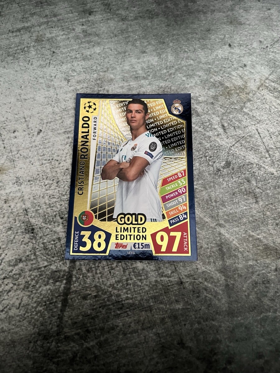 Cristiano Ronaldo 2017 Gold Limited Edition Match Attack Card | eBay