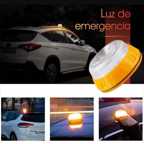 Luce LED a tutto tondo luce lampeggiante magnete auto camion auto a batteria 2024 - Foto 3 di 13