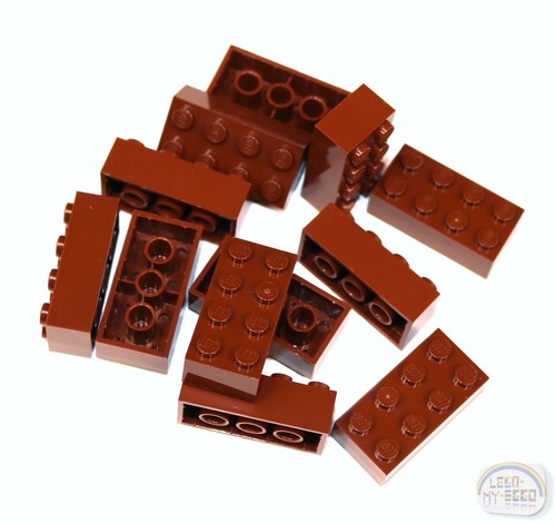 N-LEGO Classic - Borsa 3 Buck - 15 Pezzi Mattone 2x4 - Rosso Marrone - Nuova - 3001 - Foto 1 di 4