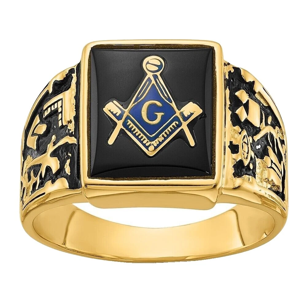 Мужские кольца Onyx Enamel