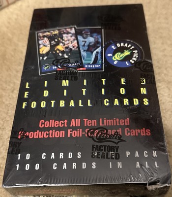 1992 Classic Limited Edition Football Cards DRAFT PICKS  Factory Sealed Box