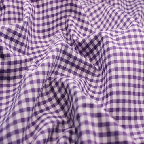 Gingham Polycotton Fabric 1/4" 1/8" Checked Material Plaid Gingham Dress Fabric - Picture 5 of 16
