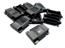 PLASTIC PLATE X DOOR SUPPORT E21092 RAL 9005 ACCESSORIES FIXTURES METER 10 PIECES