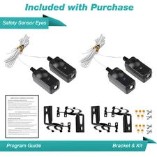 2 Garage Door Safety Sensors Eyes Bracket Kit for LiftMaster Chamberlain 41A5034