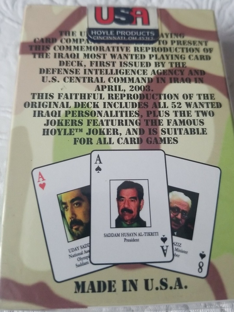 Iraqi Most Wanted Playing Cards NEW SEALED | eBay