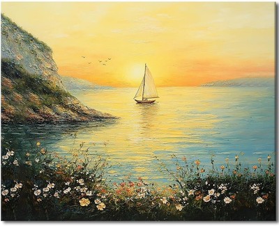 DIY Paint by Numbers Sunrise Scenery Number