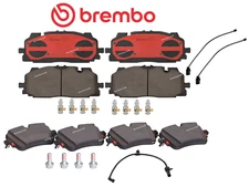 Front & Rear Brake Pad OE Brembo Ceramic +Sensor for Audi S5 / S5 Sportback