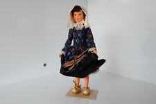 (N°8) ANCIENNE POUPEE FOLKLORIQUE DOLL PETITCOLLIN REGION BOURGOGNE