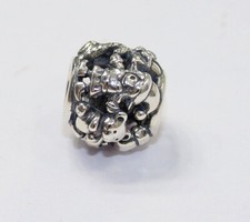 Nuovo Autentico Charm Pandora ELFI DI BABBO NATALE Argento Sterling Perla 791401 (Ritirato)