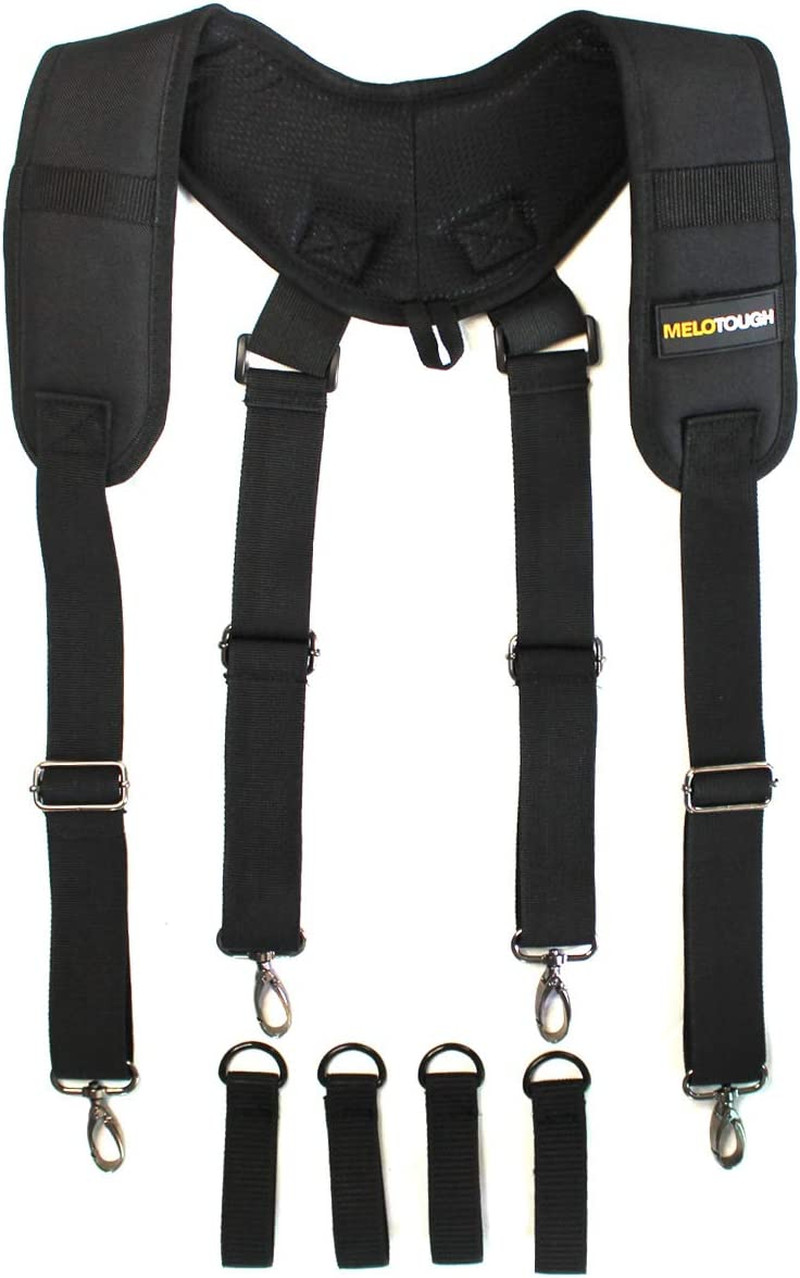 Construction Work Belt Padded Suspender Tool Belt Suspenders for Electrican Heav