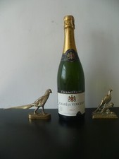 Two Antique Heavy Cast Brass Pheasant Paperweights. Brass Pheasant Figurines
