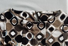 Vestito iBlues manica corta Fantasia optical anni 70 taglia 48