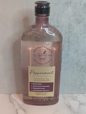 New Sealed Bath Body Works PEPPERMINT Shower Gel Essential Oil Body Wash 10oz