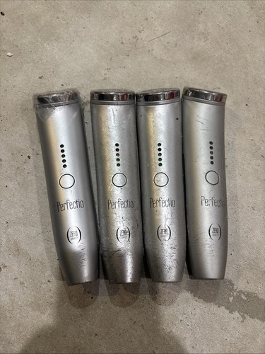 Lot Of (4) Perfectio By Zero Gravity Silver Portable Led Light Therapy Untested