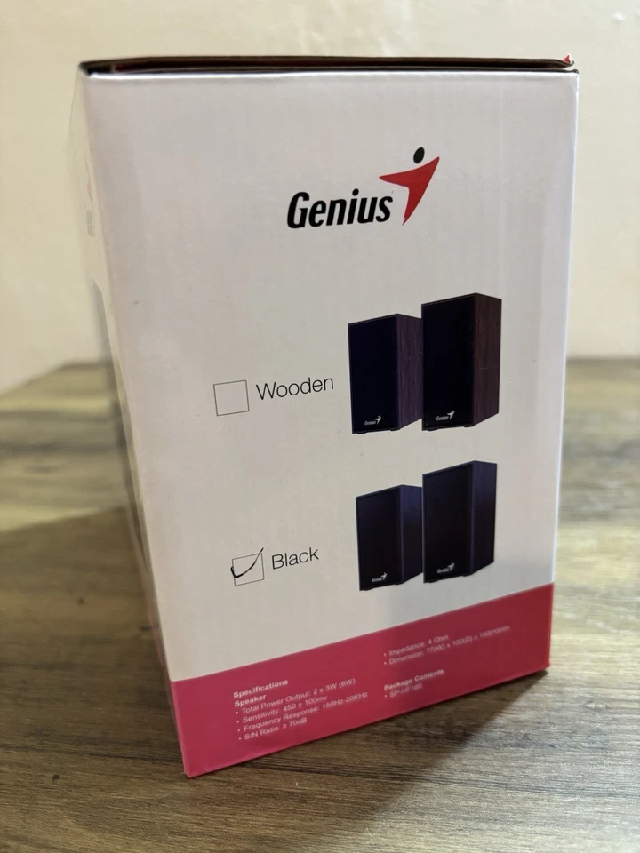 Genius SP-HF180 Stereo Speakers - Black - Clearance - Image 4 of 4