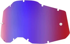 100% Replacement Lens for Adult Racecraft 2/Accuri 2/Stratus 2 Goggles - Red/Blu