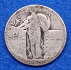 90% Silver Standing Liberty Quarter (Date Not Readable) Circulated US Coin 25C