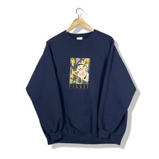 Vintage Disney Store Tigger Crewneck Sweatshirt Mens XL Navy Blue Cartoon Retro