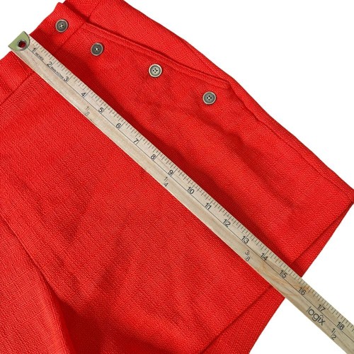 Banana Republic Tweed Shorts Women Size 18 Orange Sailor Nautical Minimalist NEW - Picture 8 of 11