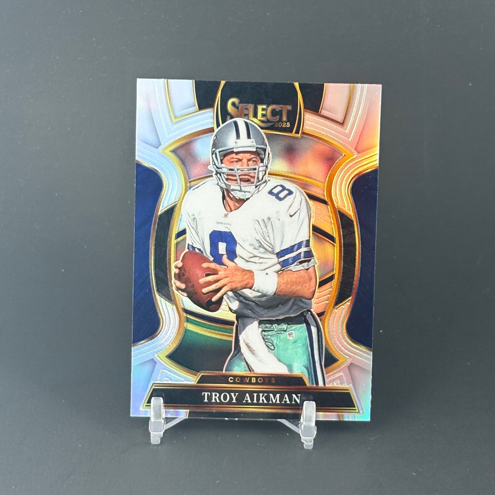2025 Panini Select #100 Troy Aikman Silver Prizm