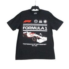 Formula 1 F1 Racing Graphic T-Shirt Mens Large Black Hybrid Apparel Est 1950