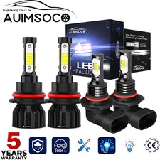 For 2002-2005 Dodge Ram 1500 2500 Led Headlights Hilofog Bulbs Combo Kit White For 2002-2005 Dodge Ram 1500 2500 Led Headlights Hilofog Bulbs Combo Kit White