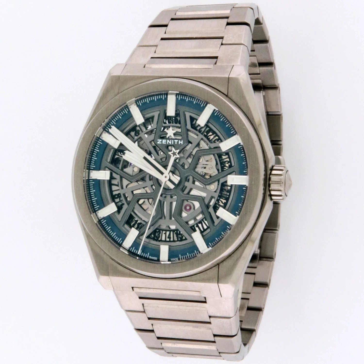 Zenith — Zenith Defy Classic Skeleton Titanium Bracelet Mens Watch 95.9000.670 41mm B/P