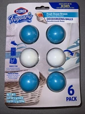 Clorox Fraganzia Deodorizing Balls 6 Count - Fresh Ocean Breeze