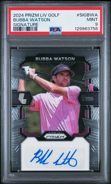 2024 Panini Prizm LIV Golf - Bubba Watson Auto PSA 9 - Masters Champion #SIG-BWA - Image 2 of 2
