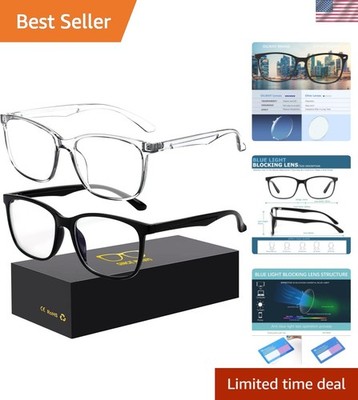 Blue-Light Blocking Glasses Computer Reading/Gaming/TV/Phones Glasses Fashion...