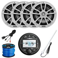 JBL PRV-275 Marine Receiver, 4x 6.5" 225W Speaker,Wire, Antenna, AUX/USB Adapter