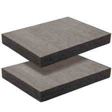 2 Pack Polyethylene Foam Sheets, 16x12x2 in, Customizable Inserts, Packing