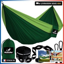 MalloMe Hamac Extérieur - Suspendu 2 Places/Personnes Double & 1 Personne - Pour