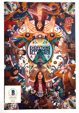 MICHELLE YEOH SIGNED EVERYTHING EVERYWHERE ALL AT ONCE 12X18 POSTER PHOTO BAS
